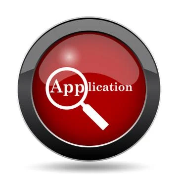 Application icon. Internet button on white background.. Stock Illustration