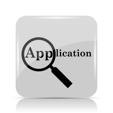 Application icon. Internet button on white background.. Stock Illustration