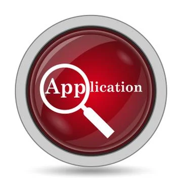 Application icon. Internet button on white background.. Stock Illustration