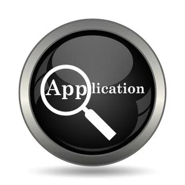 Application icon. Internet button on white background. . Stock Illustration