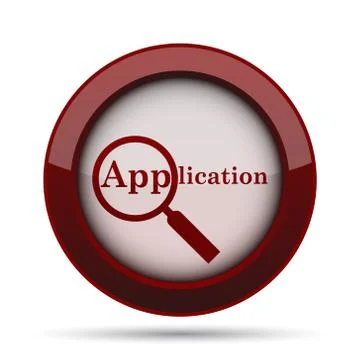 Application icon. Internet button on white background. . Stock Illustration