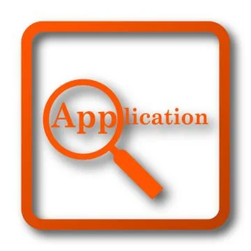 Application icon. Internet button on white background.. Stock Illustration