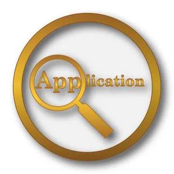 Application icon. Internet button on white background.. Stock Illustration
