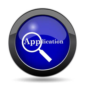 Application icon. Internet button on white background.. Stock Illustration