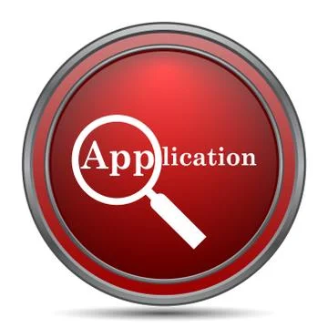 Application icon. Internet button on white background.. 스톡 일러스트