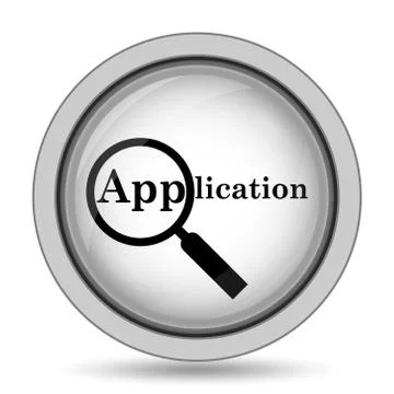 Application icon. Internet button on white background.. Stock Illustration