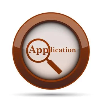 Application icon. Internet button on white background. . イラスト素材