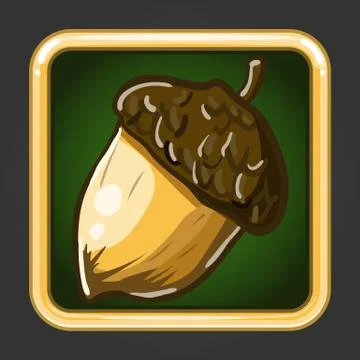 The application icon with nut Stock Illustration
