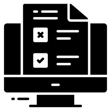 Application icon, Survey and Feedback, modern vector illustration Illustrazione stock