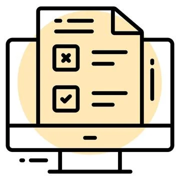 Application icon, Survey and Feedback, modern vector illustration Illustrazione stock