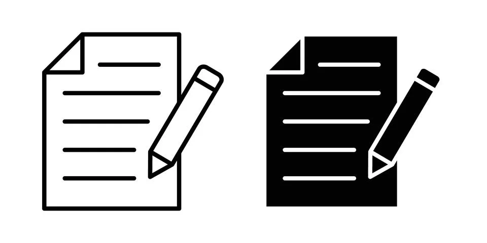 Application icon thin line and clipart style vector set 스톡 일러스트
