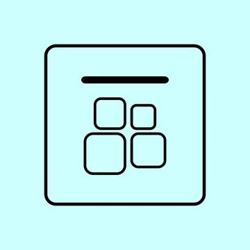 Application icon vector illustration. Bag symbol vector design Stock Illustration