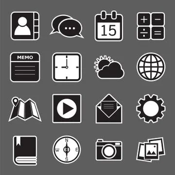 Application icons Stock Illustration