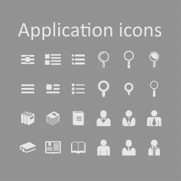 Application icons Stock Illustration