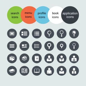 Application icons Stock Illustration