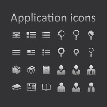 Application icons Stock Illustration
