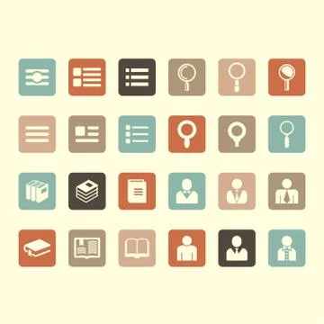 Application icons Stock Illustration