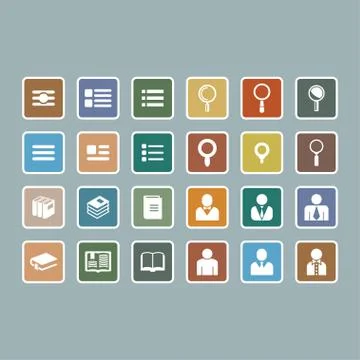 Application icons Stock Illustration
