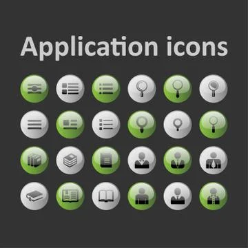 Application icons Stock Illustration
