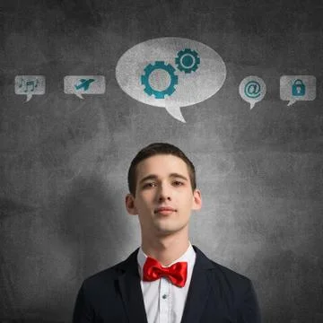 Application icons of media interface Stock Photos