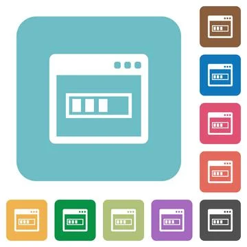 Application installing flat icons Illustrazione stock