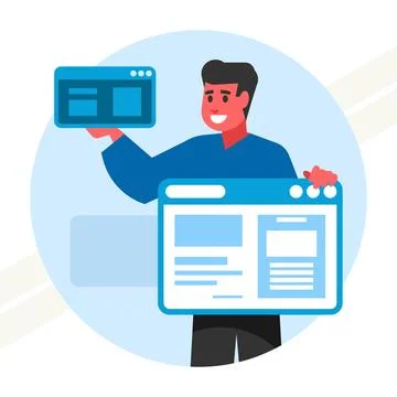 Application-interface-development Stock Illustration