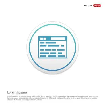 Application Interface Icon Hexa White Background icon template Stock Illustration