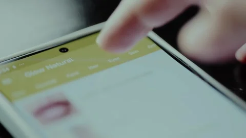 Application interface with Natural Beauty hacks with categories Stock Footage 326044937