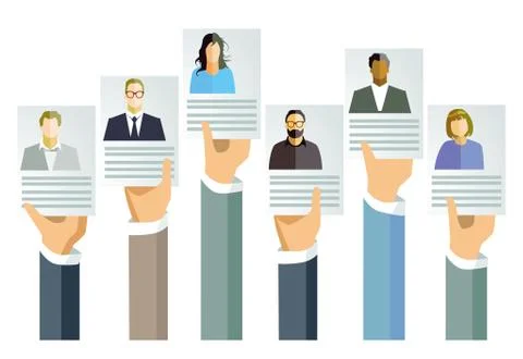 Application, job offer concept Stock Illustration