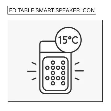 Application line icon Stock Illustration