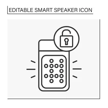 Application line icon Stock Illustration