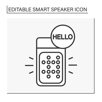 Application line icon Stock Illustration