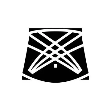 Application for lymphatic drainage glyph icon vector illustration Stock Illustration