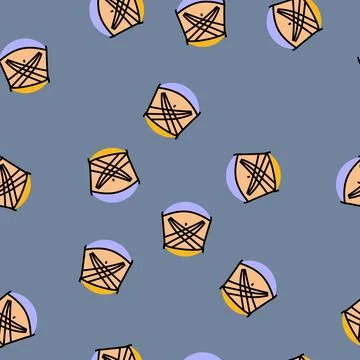 Application for lymphatic drainage vector seamless pattern Stock Illustration