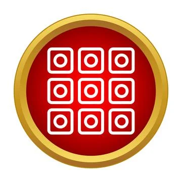 Application menu grid icon representing interface navigation Stock Illustration