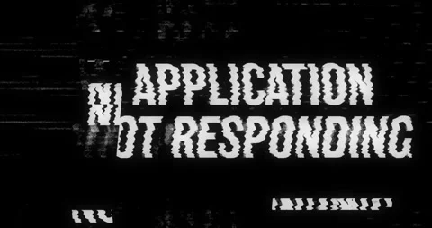 Application Not Responding, Balck and White. Stock Footage 274318432