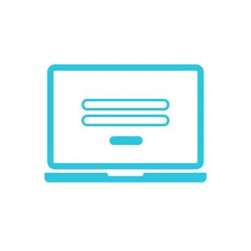 Application, online form icon. Isolated on white background. From blue icon s Stock Illustration