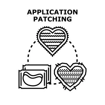 Application patching process improving software performance Stock Illustration