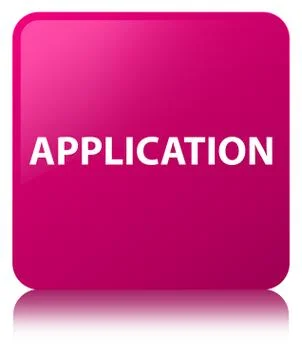 Application pink square button Illustrazione stock