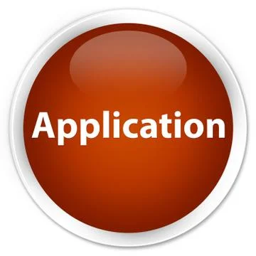Application premium brown round button 스톡 일러스트