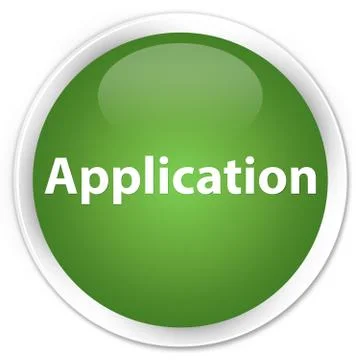 Application premium soft green round button Illustrazione stock