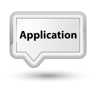 Application prime white banner button Illustrazione stock