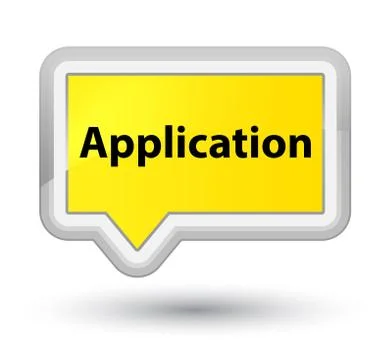 Application prime yellow banner button Illustrazione stock
