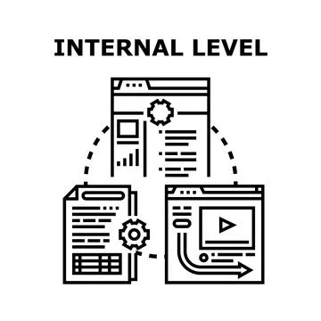 Application process level concept data management イラスト素材