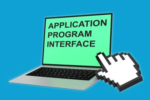 Application Program Interface concept 库存插图