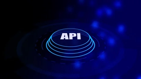 Application Programming Interface and internet and networking finance busin.. Stock Footage 293482591