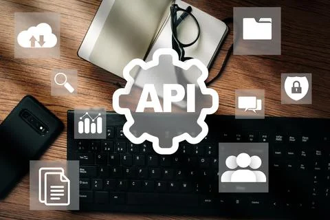 Application Programming Interface (API) concept Stock Photos