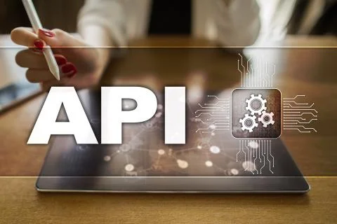 Application programming interface. API. Software development concept. Stock-Fotos