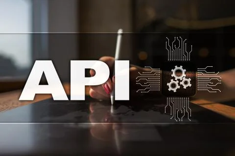 Application programming interface. API. Software development concept. Stock-Fotos