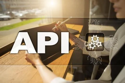 Application programming interface. API. Software development concept. Foto stock